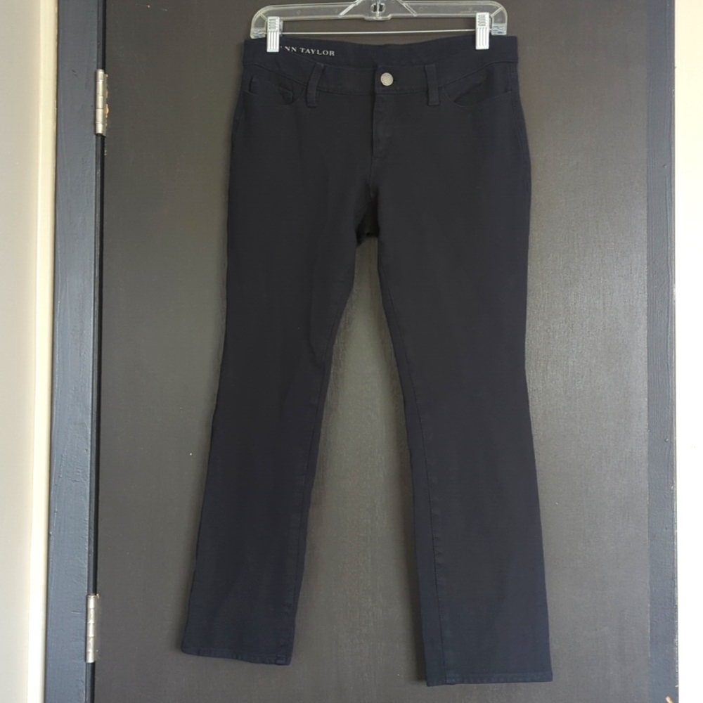 Ann Taylor Navy Blue Soft Skinny Pants